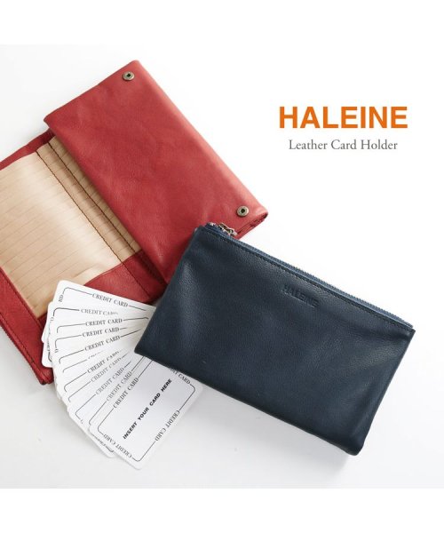 HALEINE(アレンヌ)/[HALEINE] ヌメ革レザーカードケース45枚収納大容量/img11