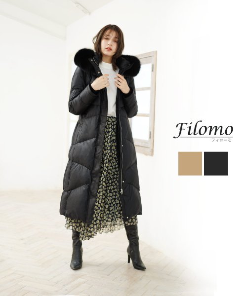 Filomo(フィローモ)/[Filomo]ホワイトグースロングダウンコート/img01