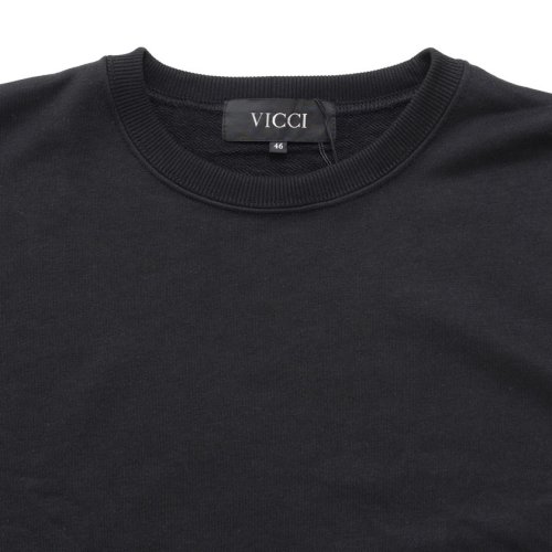 VICCI(ビッチ)/VICCI フェイクレイヤードクルーネック長袖裏毛トレーナー メンズ 大きいサイズ ビッグシルエット オーバーサイズ ゆったり スウェット スエット ベージュ /img13