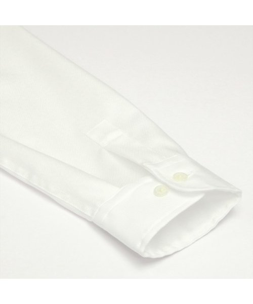 Pitta Re:)(ピッタリ)/形態安定 スタンド衿 ラウンドテール 綿100% 長袖ビジネスワイシャツ/img05