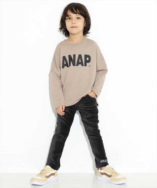 ANAP KIDS(アナップキッズ)/ANAPロゴプリントミニ裏毛トップス/img15