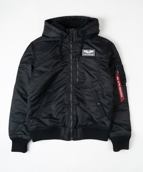 ALPHA INDUSTRIES(アルファインダストリーズ)/【ALPHA】　アルファ　フーデッド　リブ　ナイロンジャケットHOODED RIB JACKET　サーモライト生地/THERMOLITE/22AW新色追加！/img04