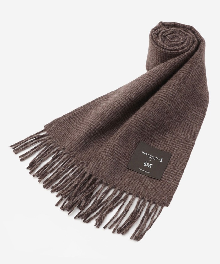 Lovat/ラヴァット】ウールアンゴラグレンチェックマフラー Lovat/ラヴァット】ウールアンゴラグレンチェックマフラー