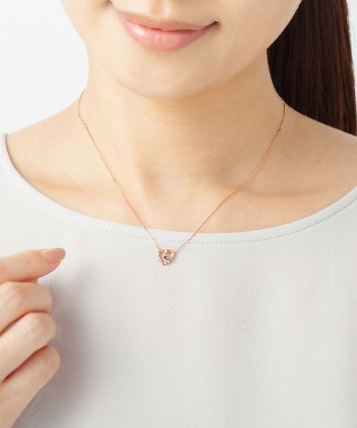 ネックレス 「12月誕生石」K10ピンクゴールドネックレス ヨンドシー 4℃ 12月誕生石K10ピンクゴールド ネックレス （ピンク