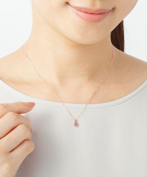 【12月誕生石】K10ピンクゴールド ネックレス アクセサリー O1956585671(14850円)