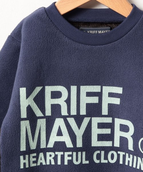 KRIFF MAYER(クリフ メイヤー)/ぬくのびロゴクルー（120~170cm）/img02