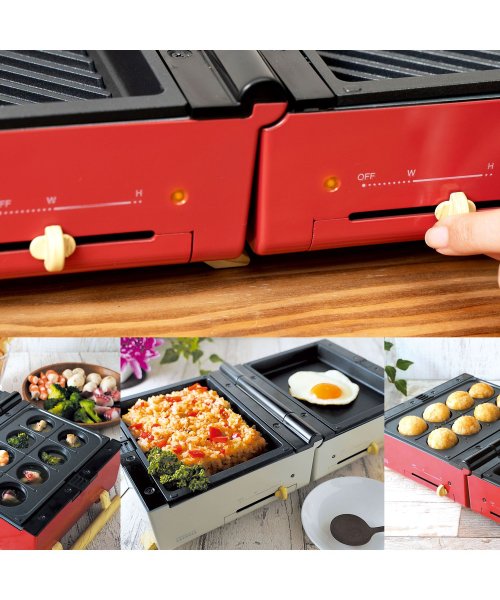 PRISMATE(プリズメイト)/ PRISMATE プリズメイト グリルホットサンドメーカー ホットプレート たこ焼き器 小型 コンパクト PR－SK033/img24