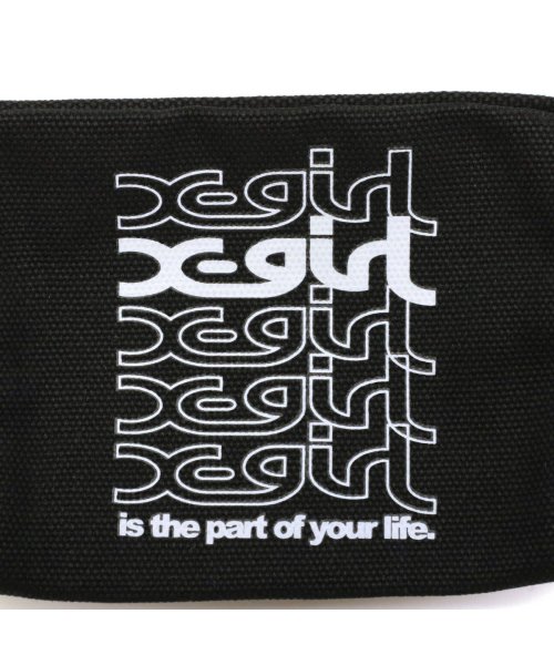 X-girl(エックスガール)/エックスガール ポーチ X－girl REPEAT LOGO CANVAS POUCH 小物入れ コンパクト キャンバス 105213054005/img12