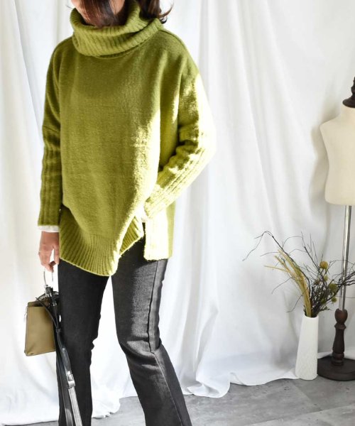 ARGO TOKYO(アルゴトウキョウ)/カラータートルネックニット　25105　Color turtleneck knit /img11