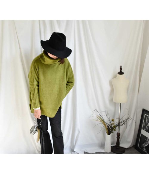 ARGO TOKYO(アルゴトウキョウ)/カラータートルネックニット　25105　Color turtleneck knit /img13