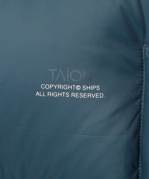 SHIPS MEN(シップス　メン)/【WEB限定/SHIPS別注】TAION: COPYRIGHT ロゴ ビッグシルエット ボリューム ダウンジャケット/img32