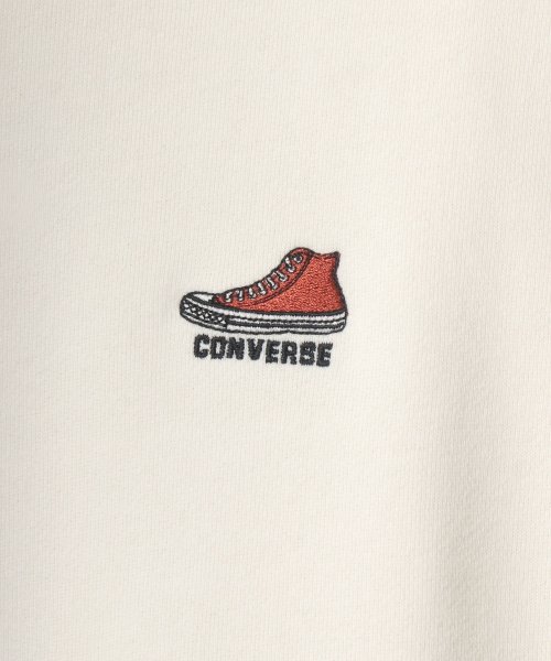 LAZAR(ラザル)/【Lazar】CONVERSE/コンバース 【ALL STAR/オールスター】 ワンポイント シューズ ロゴ 刺繍 スウェット トレーナー/img02