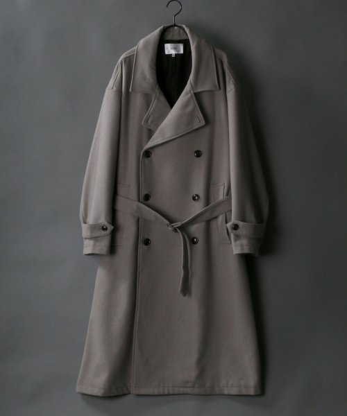 SITRY(SITRY)/【SITRY】over size wool trench coat/オーバーサイズ ウール トレンチコート/img01