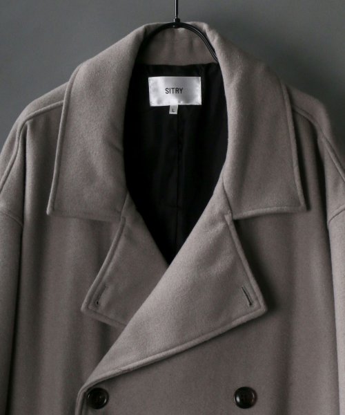 SITRY(SITRY)/【SITRY】over size wool trench coat/オーバーサイズ ウール トレンチコート/img02