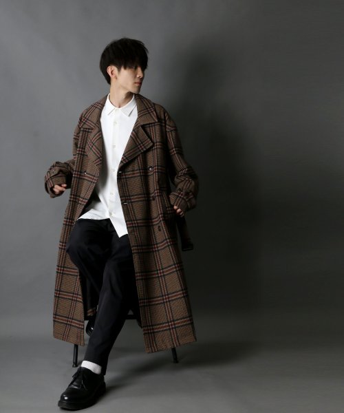 SITRY(SITRY)/【SITRY】over size wool trench coat/オーバーサイズ ウール トレンチコート/img38