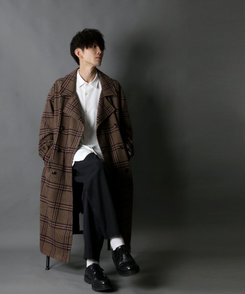 SITRY(SITRY)/【SITRY】over size wool trench coat/オーバーサイズ ウール トレンチコート/img40