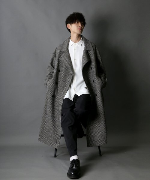 SITRY(SITRY)/【SITRY】over size wool trench coat/オーバーサイズ ウール トレンチコート/img48