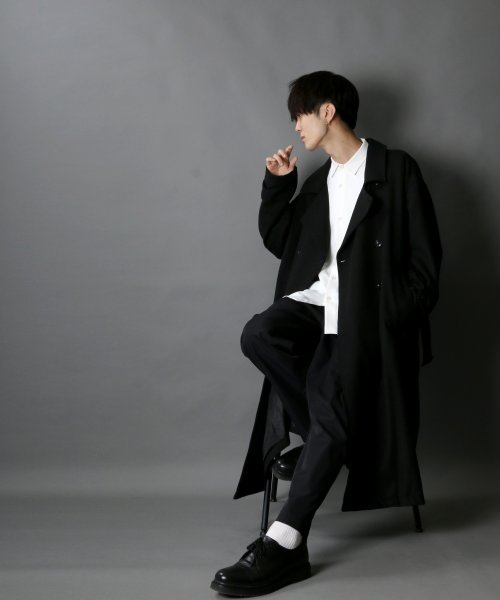 SITRY(SITRY)/【SITRY】over size wool trench coat/オーバーサイズ ウール トレンチコート/img56