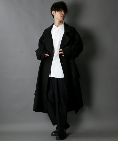 SITRY(SITRY)/【SITRY】over size wool trench coat/オーバーサイズ ウール トレンチコート/img60