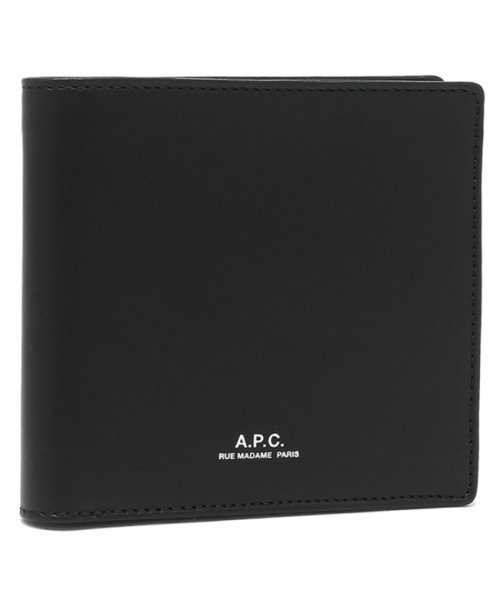A.P.C.(アーペーセー)/アーペーセー 二つ折り財布 ブラック メンズ APC A.P.C. PXAWV H63340 LZZ/img01