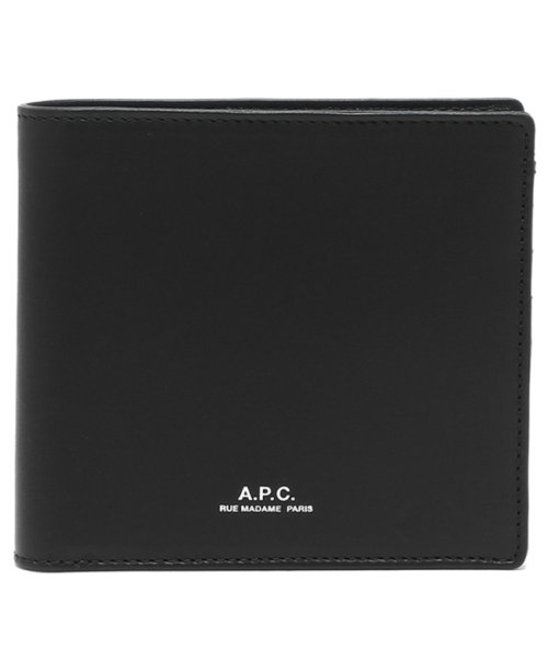 A.P.C.(アーペーセー)/アーペーセー 二つ折り財布 ブラック メンズ APC A.P.C. PXAWV H63340 LZZ/img05