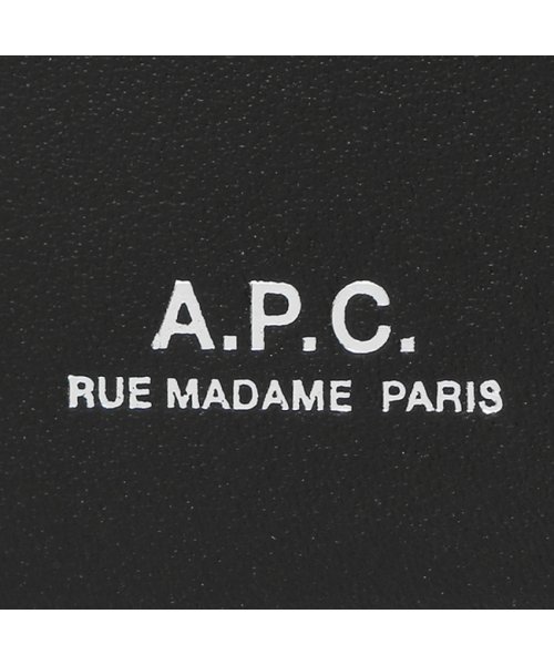 A.P.C.(アーペーセー)/アーペーセー 二つ折り財布 ブラック メンズ APC A.P.C. PXAWV H63340 LZZ/img06
