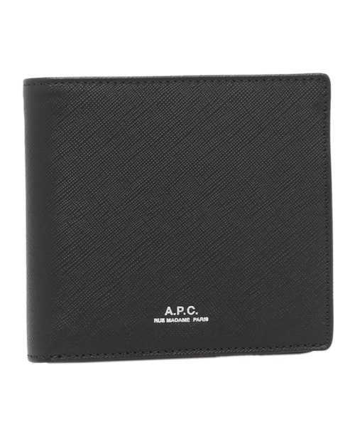 A.P.C.(アーペーセー)/アーペーセー 二つ折り財布 ブラック メンズ APC A.P.C. PXBJQ H63340 LZZ/img01