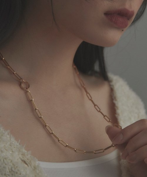 シルバー リンクチェーン 2WAYマンテルネックレス GP 