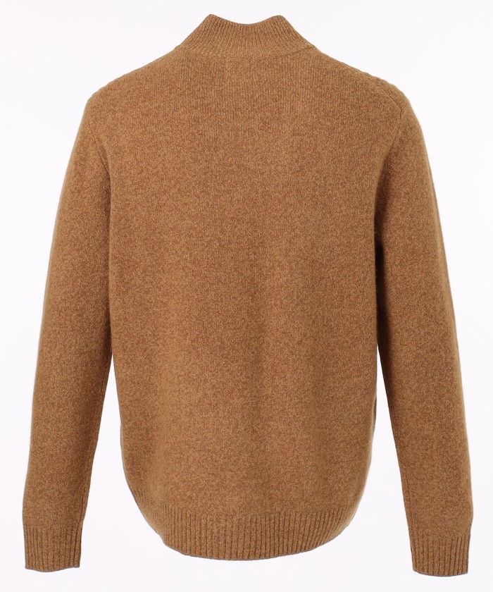 Cash Lam's Wool】ハーフジップ タートルネック ニット Cash Lam's Wool】ハーフジップ タートルネック ニット