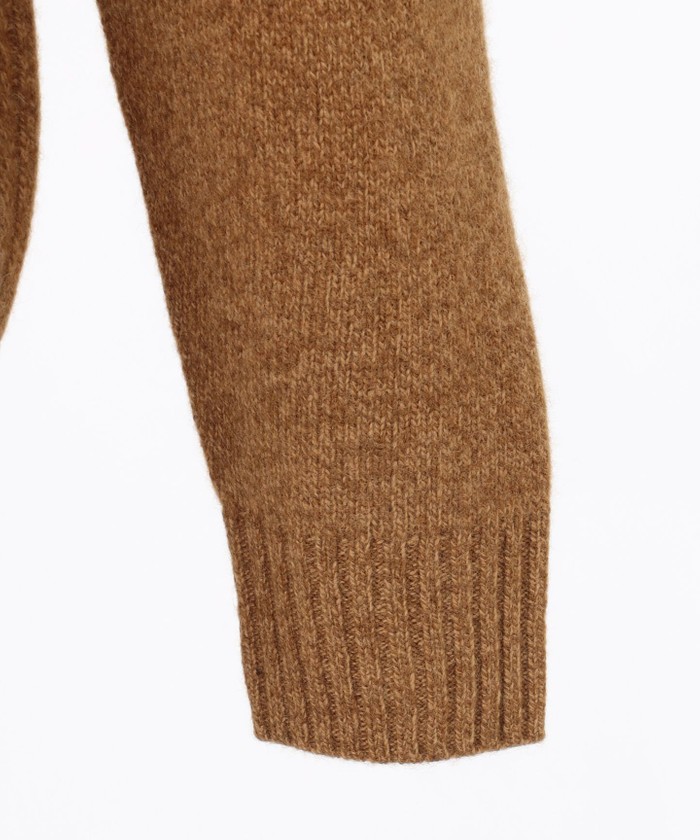 Cash Lam's Wool】ハーフジップ タートルネック ニット Cash Lam's Wool】ハーフジップ タートルネック ニット