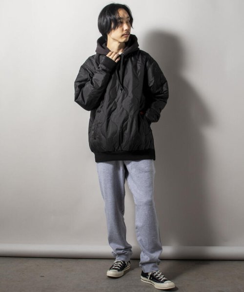 GLOSTER(GLOSTER)/【WEB限定】【UNIVERSAL OVERALL】QUILT HOODIE キルトフーディ/img01