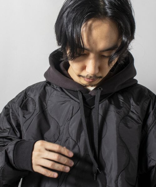 GLOSTER(GLOSTER)/【WEB限定】【UNIVERSAL OVERALL】QUILT HOODIE キルトフーディ/img07