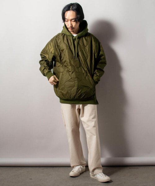 GLOSTER(GLOSTER)/【WEB限定】【UNIVERSAL OVERALL】QUILT HOODIE キルトフーディ/img11