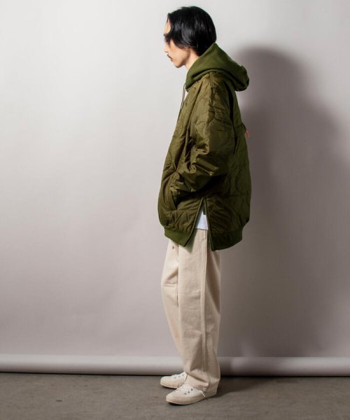 GLOSTER(GLOSTER)/【WEB限定】【UNIVERSAL OVERALL】QUILT HOODIE キルトフーディ/img12