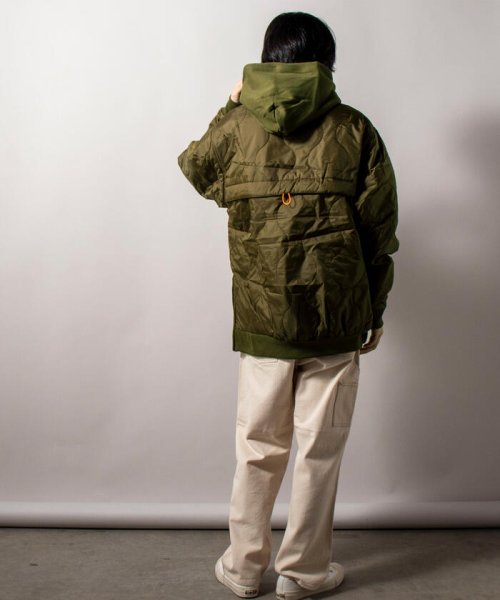 GLOSTER(GLOSTER)/【WEB限定】【UNIVERSAL OVERALL】QUILT HOODIE キルトフーディ/img13