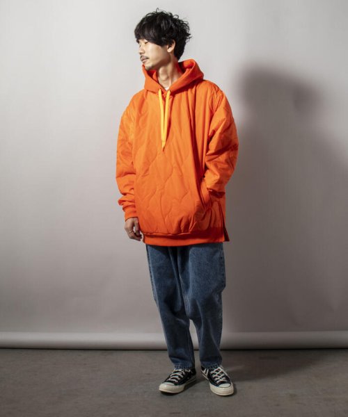 GLOSTER(GLOSTER)/【WEB限定】【UNIVERSAL OVERALL】QUILT HOODIE キルトフーディ/img21