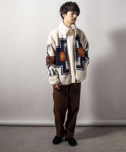 GLOSTER(GLOSTER)/【PENDLETON/ペンドルトン】Boa Stand Zip Blouson ボアフリースブルゾン/img07