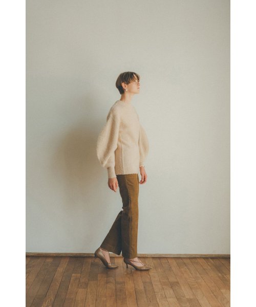 CLANE(クラネ)/ROUND SLEEVE MOHAIR KNIT TOPS/img05