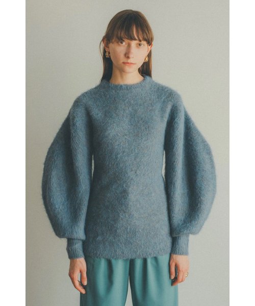 CLANE(クラネ)/ROUND SLEEVE MOHAIR KNIT TOPS/img07