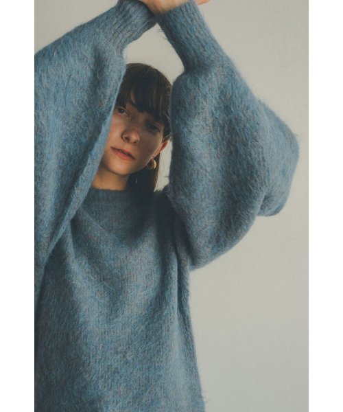 CLANE(クラネ)/ROUND SLEEVE MOHAIR KNIT TOPS/img12