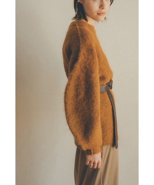 CLANE(クラネ)/ROUND SLEEVE MOHAIR KNIT TOPS/img19