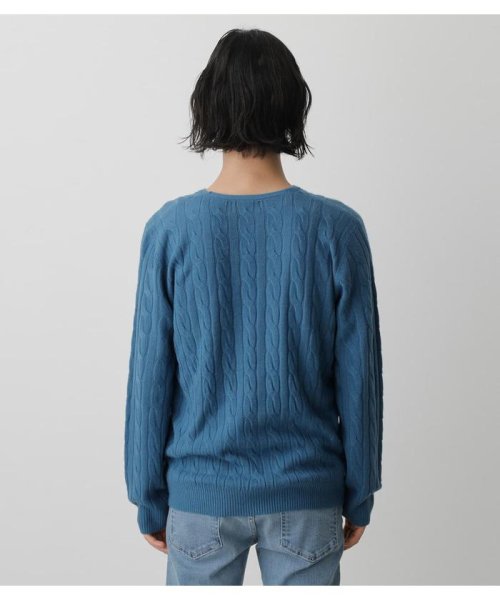 AZUL by moussy(アズールバイマウジー)/NUDIE CABLE V／N KNIT PULLOVER/img24