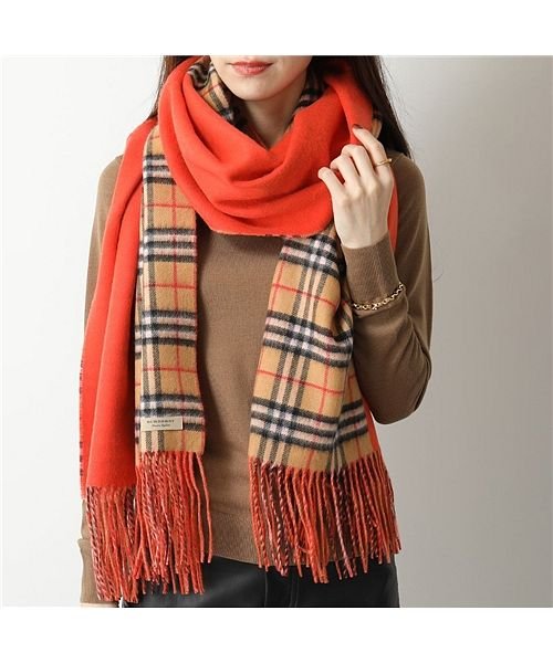 BURBERRY(バーバリー)/【BURBERRY(バーバリー)】SCARF CHECK 200×60  8004551 8004553 カシミヤ 大判 ストール マフラー チェック×バイカラ/img05