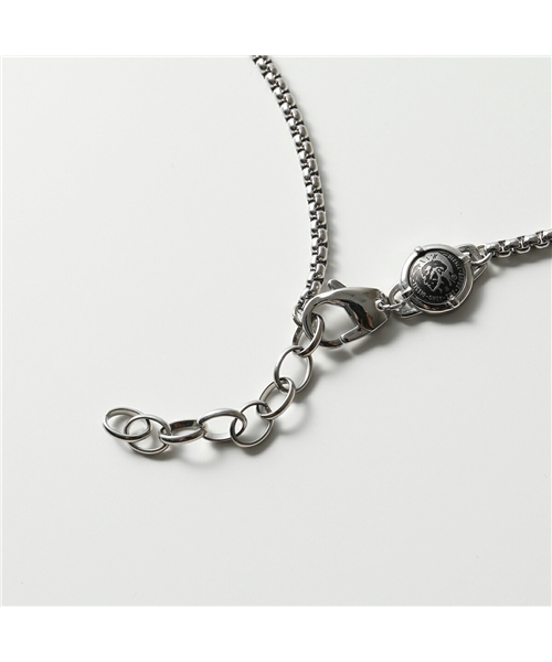 セール】【DIESEL(ディーゼル)】DX1287040 ロゴ ネックレス ダブルタグ