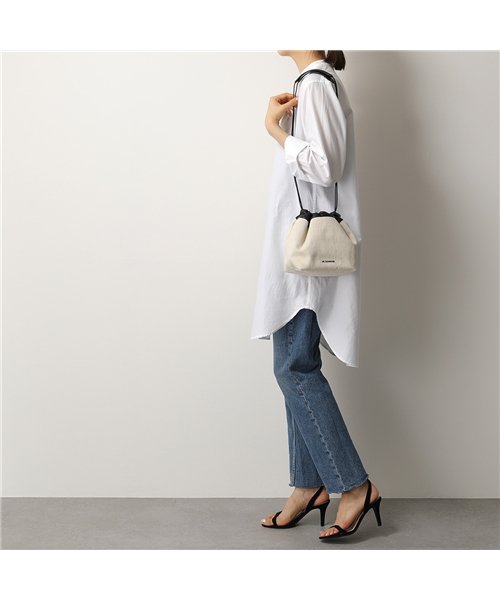 Jil Sander(ジル・サンダー)/【JIL SANDER(ジルサンダー)】853407 73010 73003 73007 DRAWSTRING SM CROSSB ドローストリグバッグ 巾着バ/img02