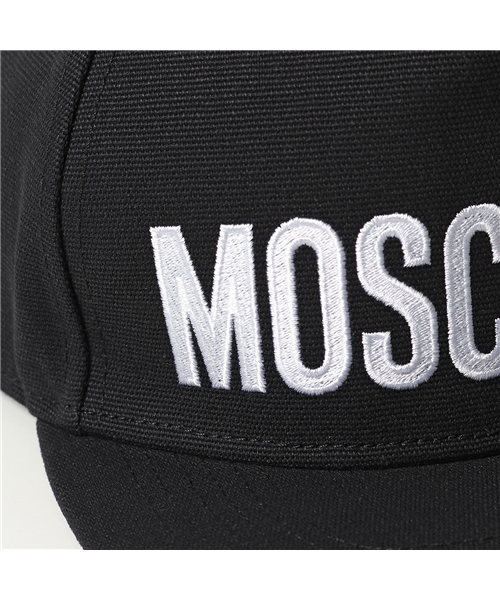 【MOSCHINO(モスキーノ)】9205 8266 ロゴ ベースボールキャップ スナップバック 帽子 コットン 555 メンズ