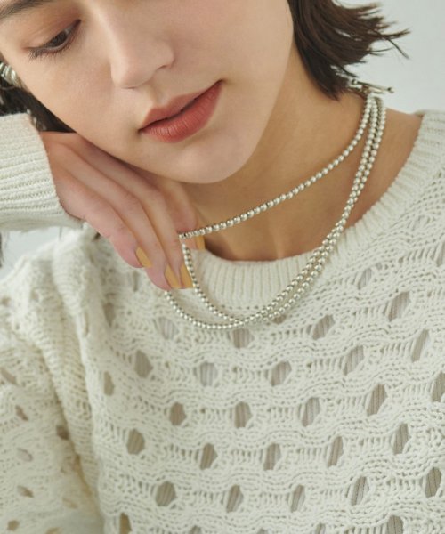 ＜PHILIPPE AUDIBERT＞SP Ball chain ロングネックレス＜Select by EMMEL REFINES＞ Ball chain AUDIBERT JS1590244398(12155円)