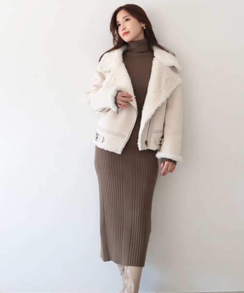 エコムートンライダースジャケット 