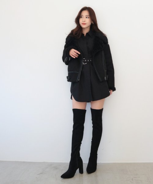 エコムートンライダースジャケット 