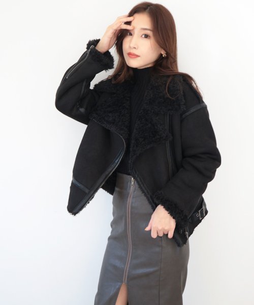 エコムートンライダースジャケット 